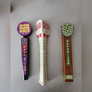 Lot Of 3 Beer Tap Handles Fall River | Strainge Beast | Double Mountain